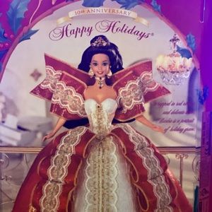 10th Anniversary Happy Holidays Barbie 1997